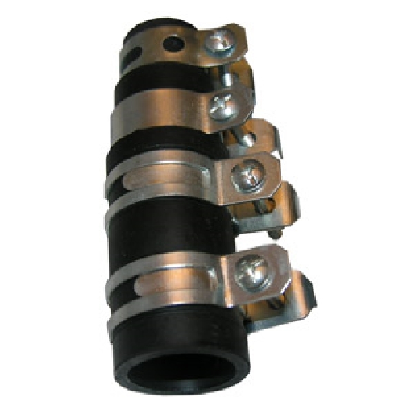 Lasco 02-3751 Dishwasher Connector with Clamps, Rubber, Black