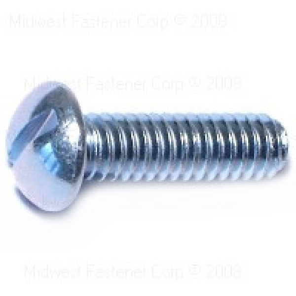 MIDWEST FASTENER 01702 Machine Screw, 12-24 Thread, 3/4 in L, Slotted Drive, 100 PK - 1