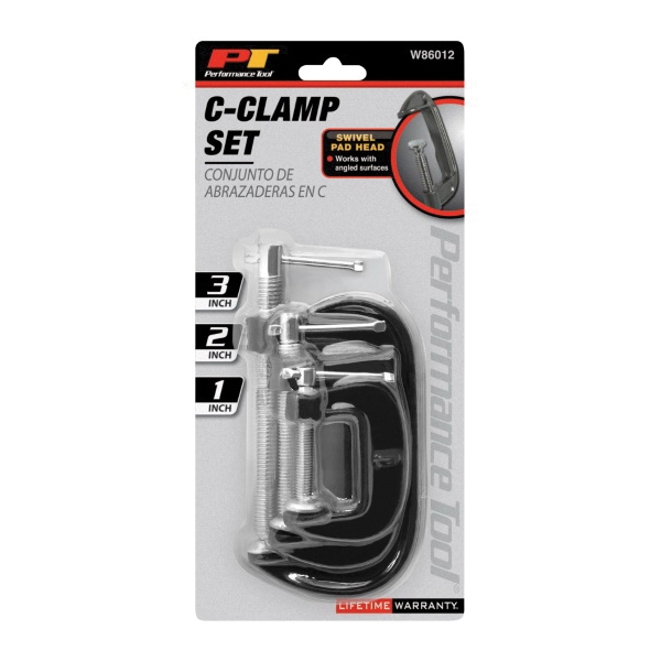 Performance Tool W86012 C-Clamp, Iron Body - 2