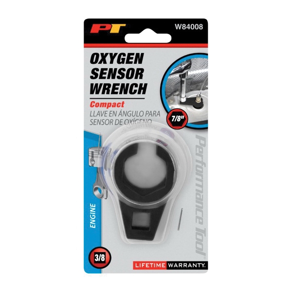 Performance Tool W84008 Oxygen Sensor Socket, 7/8 in Socket, 3/8 in Drive, 6-Point, Alloy Steel - 2