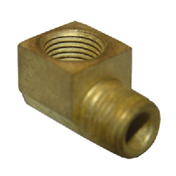 Lasco 17-9072U Street Pipe Elbow, 1/4 in, MIP x FIP, 45 deg Angle, Brass, 125 psi Pressure