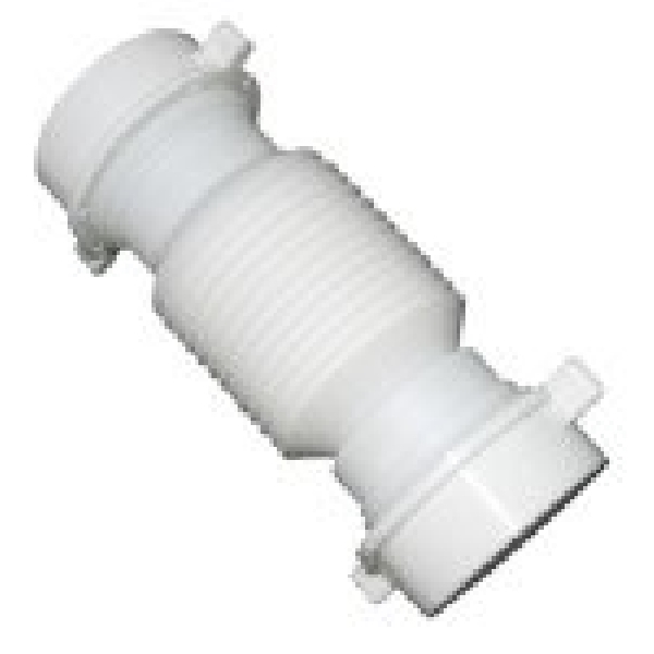 LASCO 03-4355 Coupling, 1-1/2 in, Slip Joint, PVC, White - 1