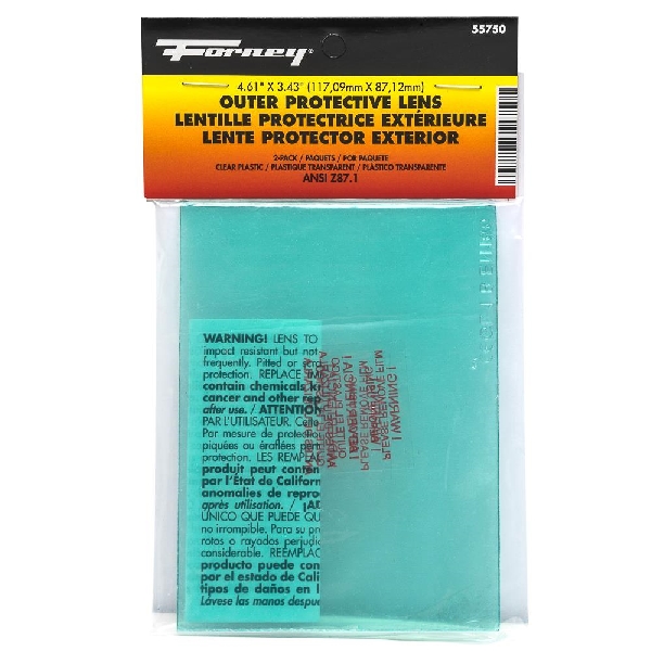 Forney 55750 Outer Lens, Clear Lens - 3