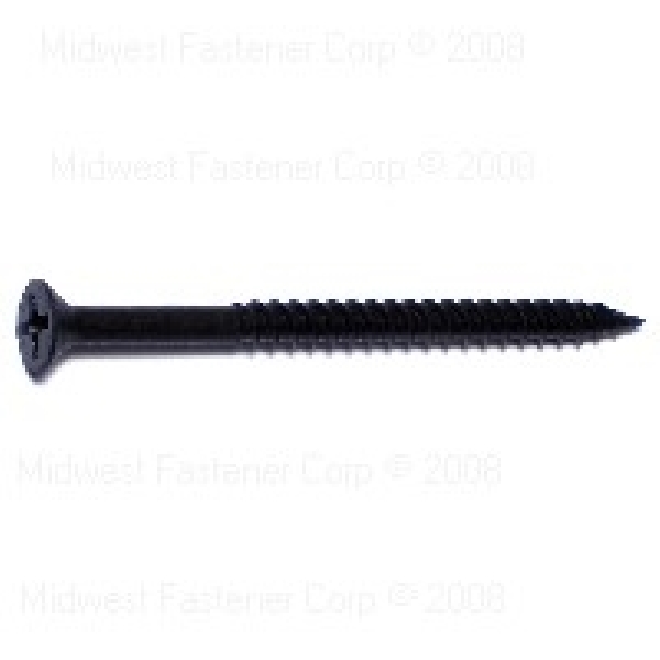 02633 Screw, #6-13 Thread, 2 in L, Coarse, Twinfast Thread, Flat Head, Phillips Drive, Sharp Point