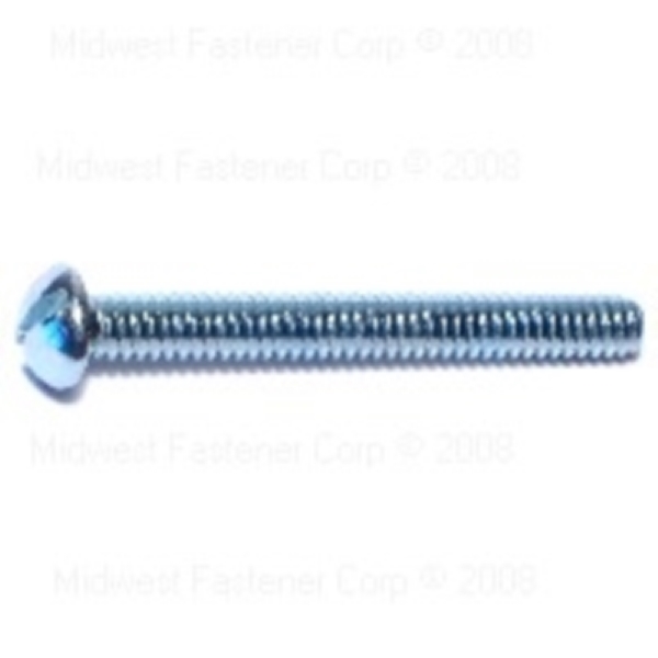 MIDWEST FASTENER 01666 Machine Screw, #10-24 Thread, 1-3/4 in L, Pan Head, 100 PK - 1