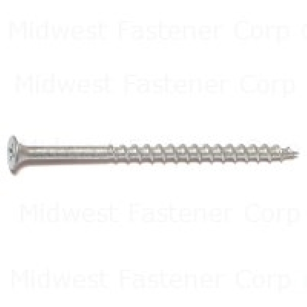07912 Deck Screw, #8-8 Thread, 3 in L, #2 Drive Size, Steel, Coarse Thread, Bugle Head, Phillips Drive, Dacrotized, 82 PK