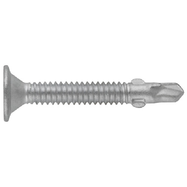 Hillman 47290 Screw, #10 Thread, 1-7/16 in L, Coarse Thread, Wafer Head, Phillips Drive, Steel, 111/PK - 2