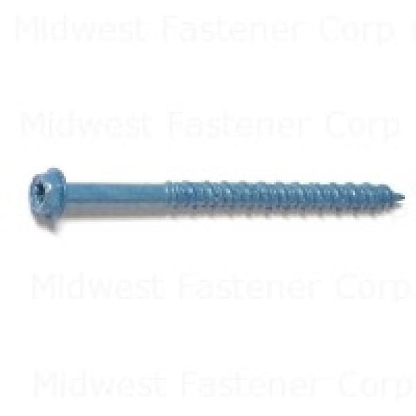 Midwest Fastener 51209 Screw, 3/16 in Thread, 2-3/4 in L, Hex, Star Drive, Steel, 100 PK
