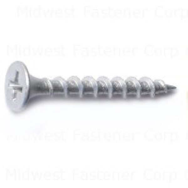07907 Deck Screw, #6-8 Thread, 1-1/4 in L, Coarse Thread, Bugle Head, Phillips Drive, Steel, Dacrotized