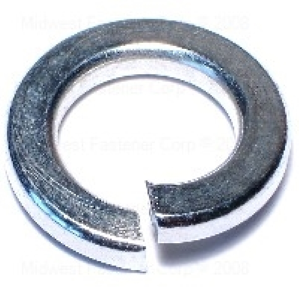 50727 Split Lock Washer, 7/8 in ID, 1.45 in OD, 0.219 in Thick, Steel, Zinc, 5 Grade