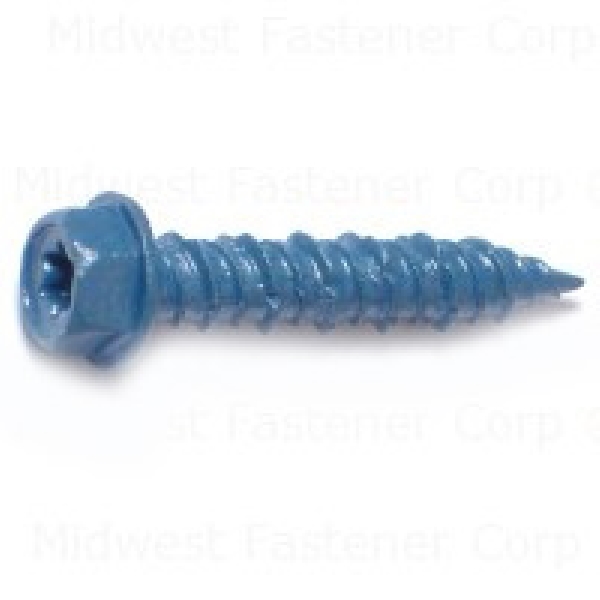 51212 Screw, 1/4 in Thread, 1-1/4 in L, Hex, Star Drive, Steel, 100 PK