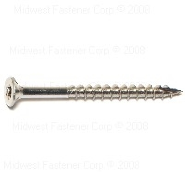 50218 Deck Screw, #9 Thread, 2 in L, Stainless Steel, 124 PK