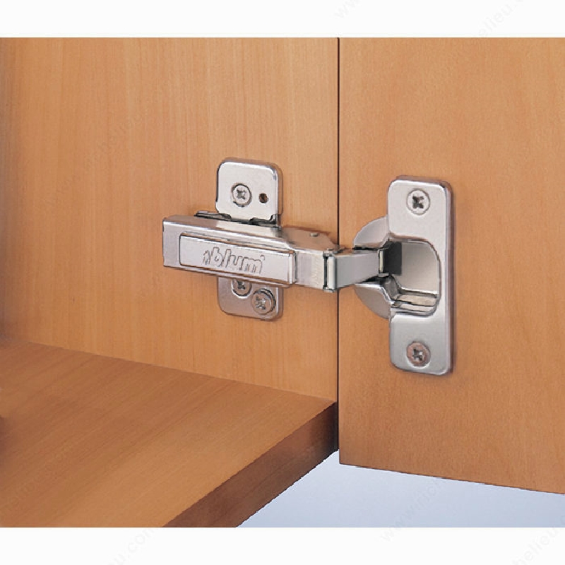 Richelieu BP71M27521180S Cabinet Hinge, 100 deg Hinge Opening, Spring Close, Nickel - 5