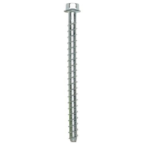Simpson Strong-Tie Titen HD Series THD37600H Screw Anchor, 3/8 in Dia, 6 in L, Carbon Steel, Zinc-Plated
