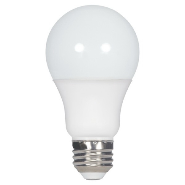 Satco S29813 LED Bulb, 120 V, 1100 Lumens, 11 W, A19 Lamp, 75 W Equivalent, E26 Lamp Base, Dimmable, Frosted