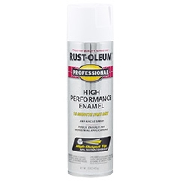 239108 Enamel Spray Paint, Semi-Gloss, White, 15 oz, Aerosol Can