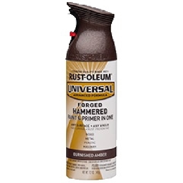 271480 Enamel Spray Paint, Hammered, Burnished Amber, 12 oz, Can