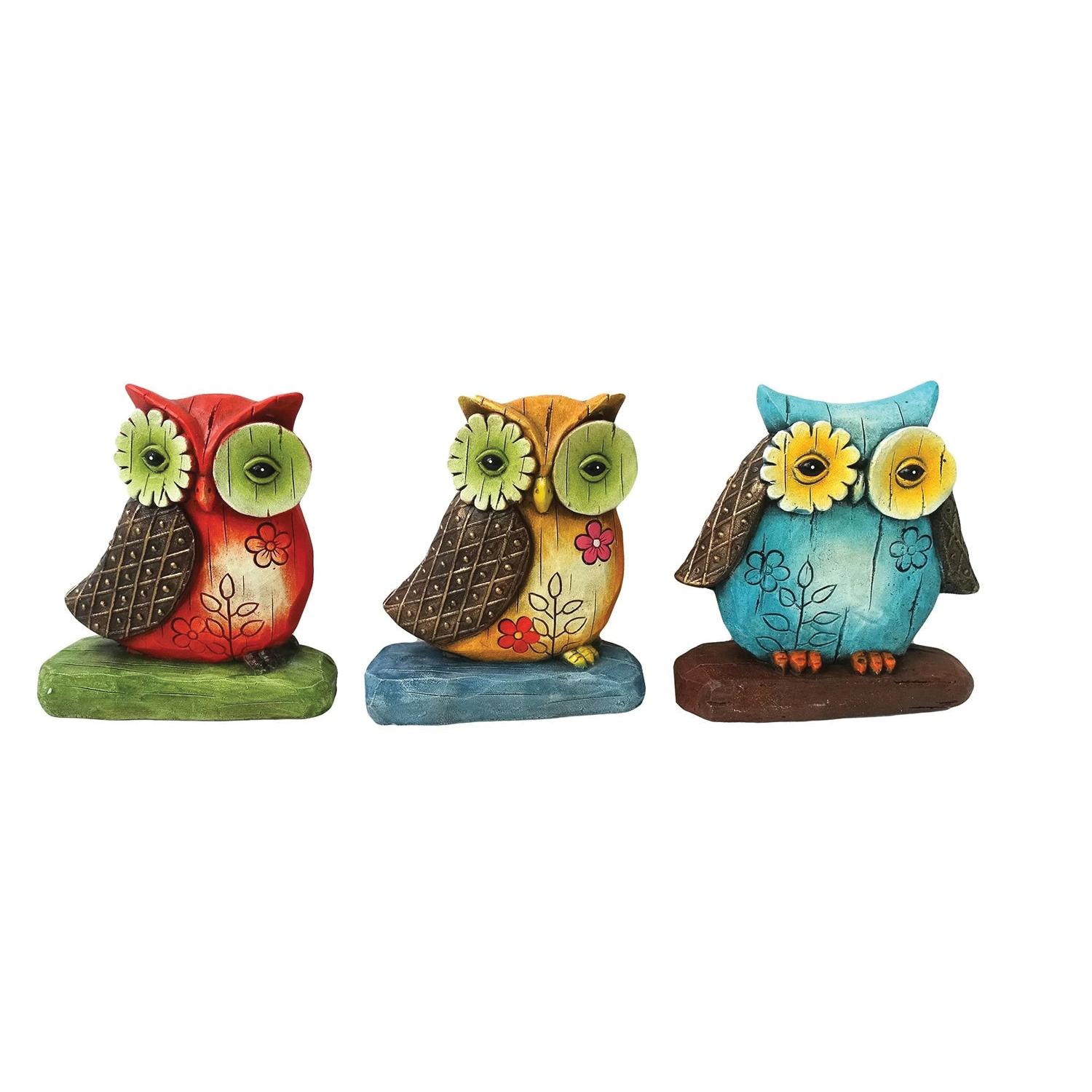 Alpine KGD130ABB Garden Statue, Owl, Assorted
