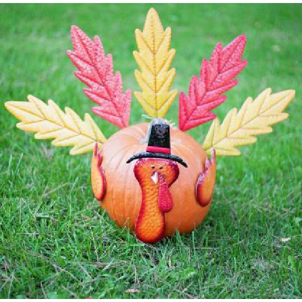 Alpine WQA276A Leaf Turkey Kit, Pumpkin, Iron, 5 in L x 1 in W x 10 in H - 2