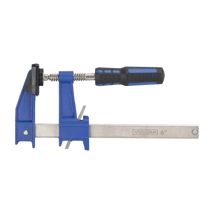 JL-SH023-60015 Ratchet Bar Clamp, 6 in Max Opening Size, 2-1/2 in D Throat, Steel Body