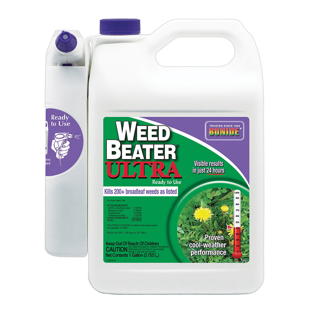 Weed Beater 3082 Weed Killer, Liquid, Spray Application, 1 gal