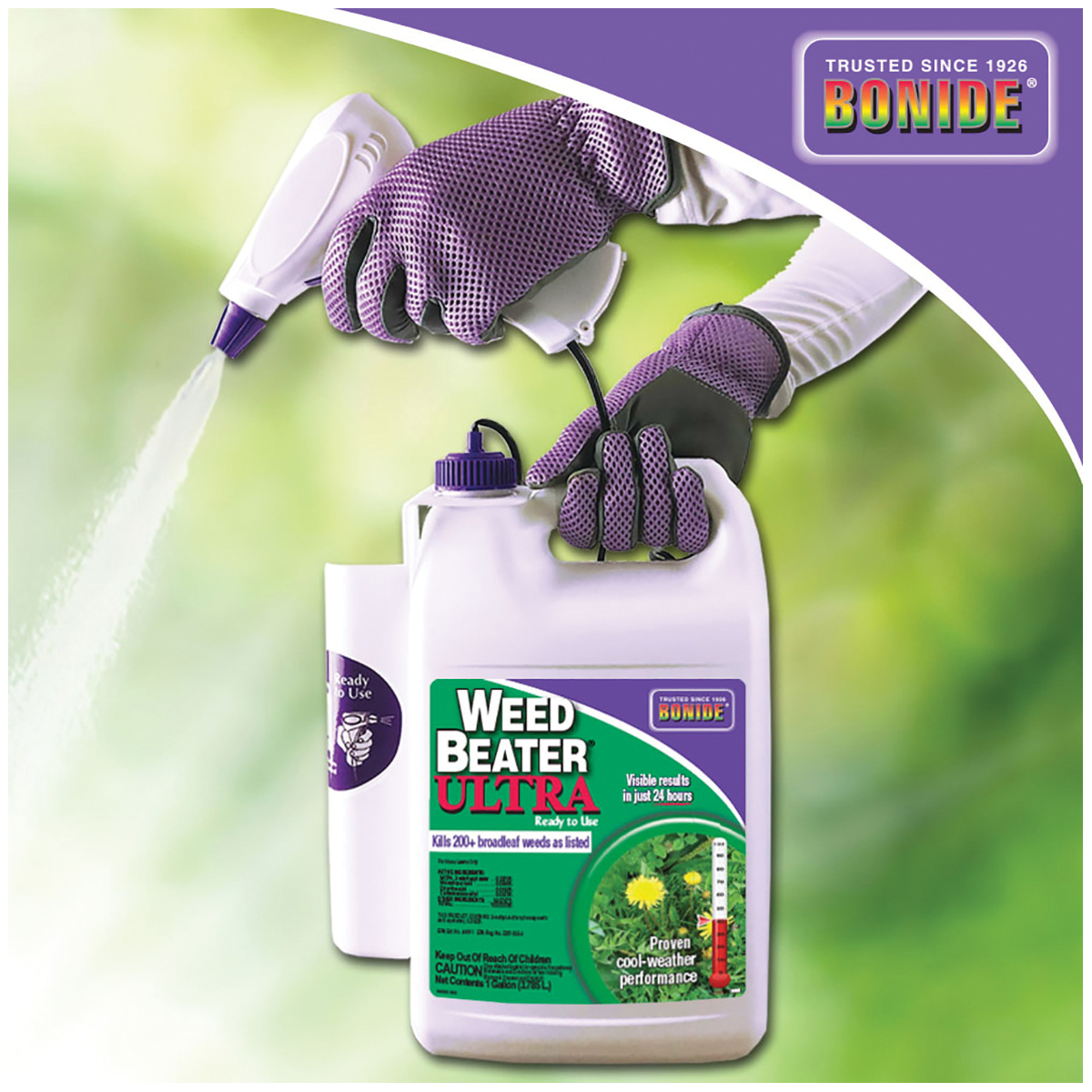 Bonide Weed Beater 3082 Weed Killer, Liquid, White, Spray Application, 1 gal