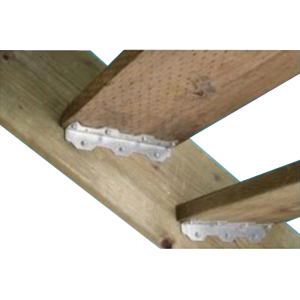 Simpson Strong-Tie TA Series TA10Z-R Staircase Angle, 1-1/2 in W, 1-1/2 in D, 10-1/4 in H, Steel, ZMAX - 2