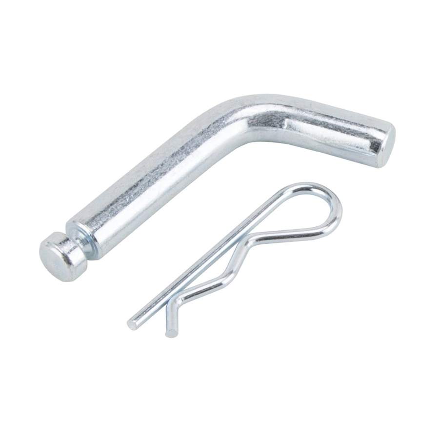 HP-12 Hitch Pin, 1/2 in Dia Pin, 4 in OAL, Steel, Zinc