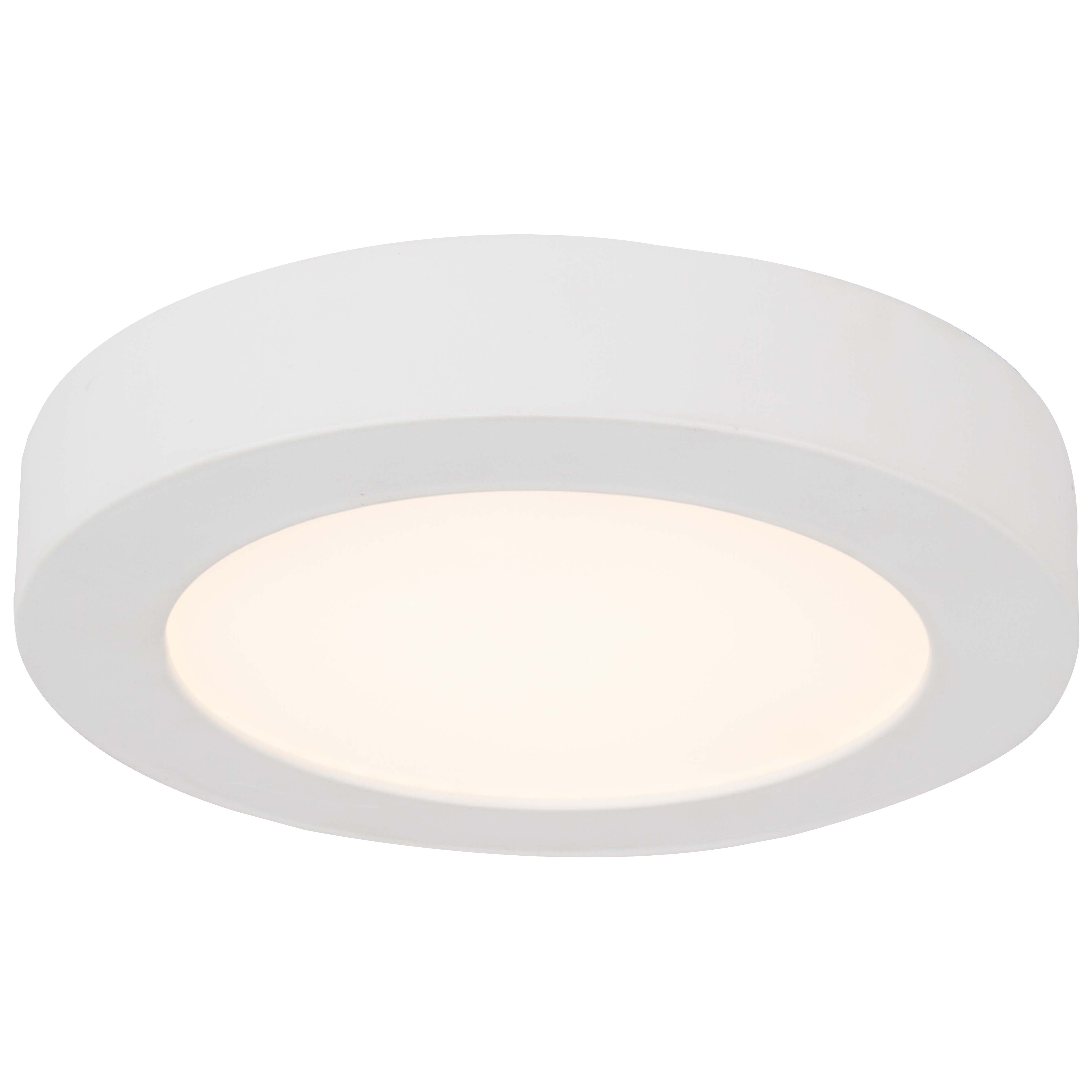 CL040A WH Ceiling Light Fixture, 0.08 A, 120 V, 10 W, LED Lamp, 550 Lumens, 3000 K Color Temp