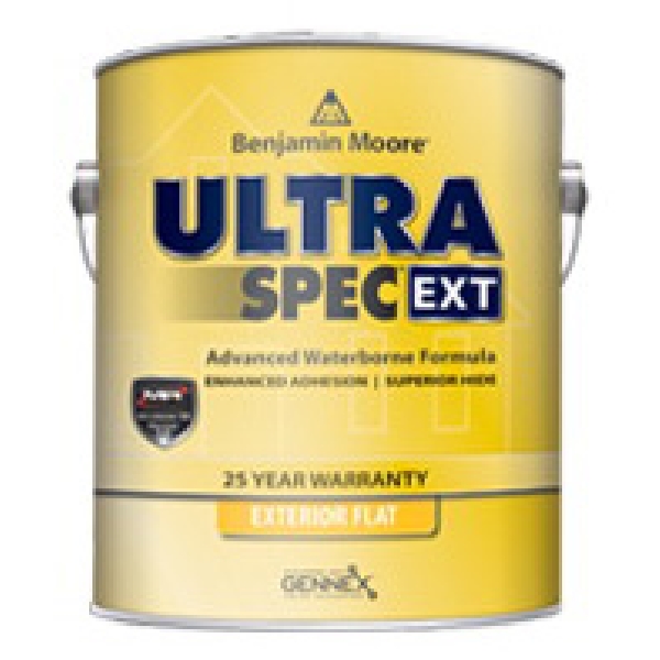 Benjamin Moore Ultra Spec N447-3X-001 Latex Paint, Flat Sheen, Deep Base, 1 gal, 350 to 450 sq-ft/gal Coverage Area