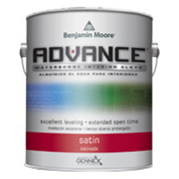 Advance 792 Series 792-1X-004 Interior Paint, Water, Pastel, Satin, 1 qt, 400 to 500 sq-ft Coverage Area