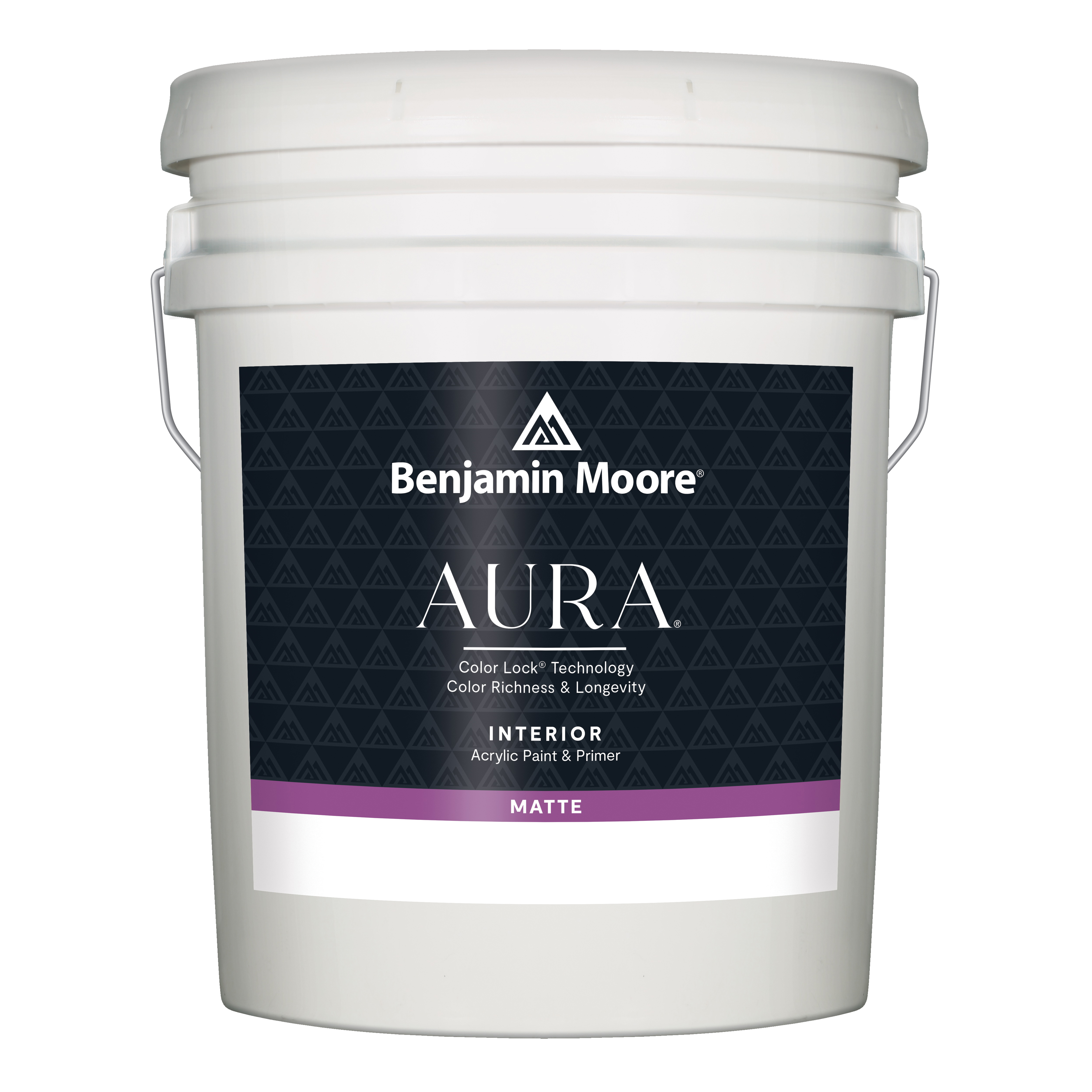Benjamin Moore Aura 522 Series 522-1X-005 Interior Paint, Matte Sheen, Tint, 5 gal, 350 to 400 sq-ft Coverage Area
