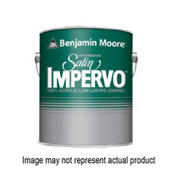 Benjamin Moore Impervo N314 Series N314-1X-001 Enamel Paint, Satin Sheen, White Tint, 1 gal, Can