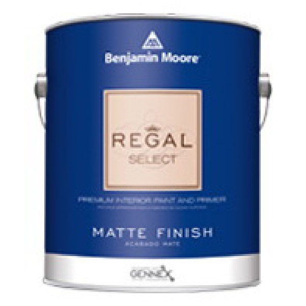 Regal Select 548 Series 548-2X-004 Interior Paint, Matte Sheen, Tint, 1 qt