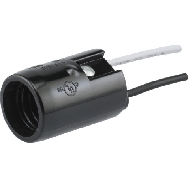 Hillman 405619 Pigtail Socket, Intermediate, 11 in L Dimensions, Copper Contact, Plastic/Rubber Housing Material