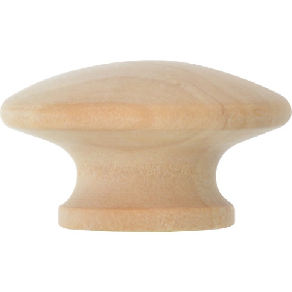 Round Knobs, Birch 1-3/4 in, Hillman - 3