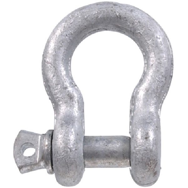322056 Anchor Shackle Chain Link, 7/16 in Trade, 1.5 ton Working Load, Steel, Galvanized