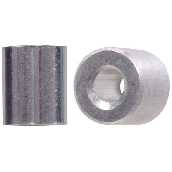 Hardware Essentials 852040 Ferrule and Stop Set, 1/4 in Dia Cable, Aluminum