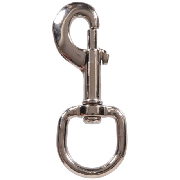 Hardware Essentials 321428 Bolt Snap, 1 x 3-7/8 in Dimensions, Steel, Nickel-Plated, 1 EA