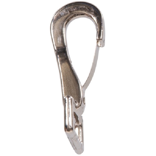 Hardware Essentials 321470 Animal Snap, 1 x 3 in Dimensions, Brass, Nickel-Plated, 1 EA