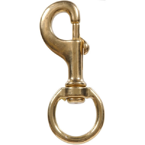 Hardware Essentials 321494 Bolt Snap, 1-1/4 x 4-3/4 in Dimensions, Brass, 1 EA