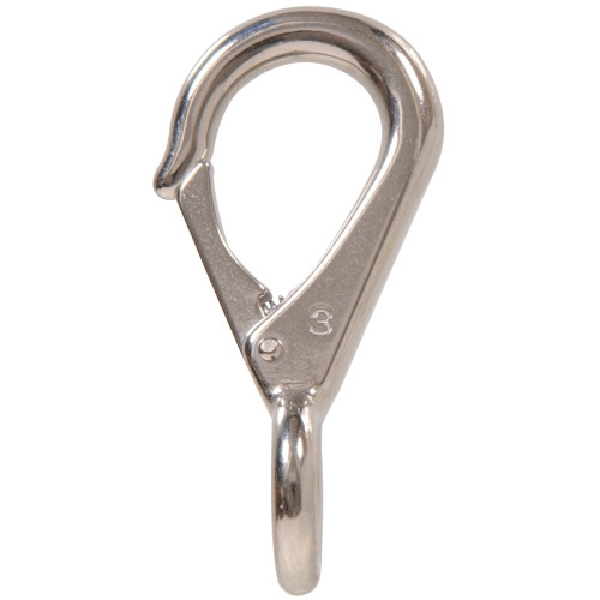 Hardware Essentials 852469 Snap Hook, 3/4 x 3-1/4 in Dimensions, 304 Grade, Stainless Steel, Stainless Steel, 1 EA