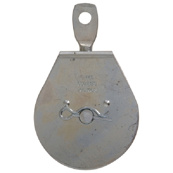 Hillman 852490 Awning Pulley, 3 in Sheave, Swivel Attachment, Zinc-Plated