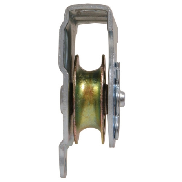 Hillman 852497 Pulley, Heavy-Duty, 1-1/2 in Sheave, Fixed Attachment, Zinc-Plated