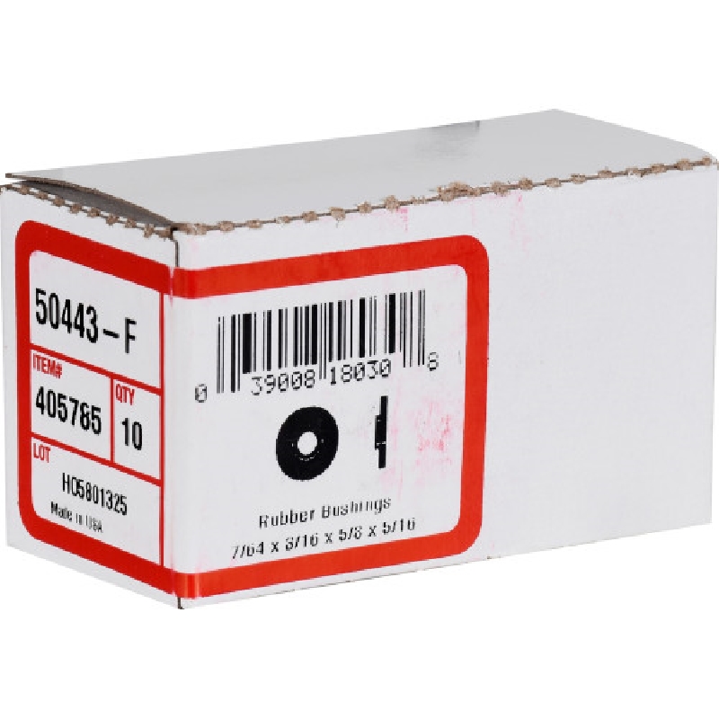 Rubber Bushing, 3/16 in Diameter 7/64 in Gauge, Hillman - 3