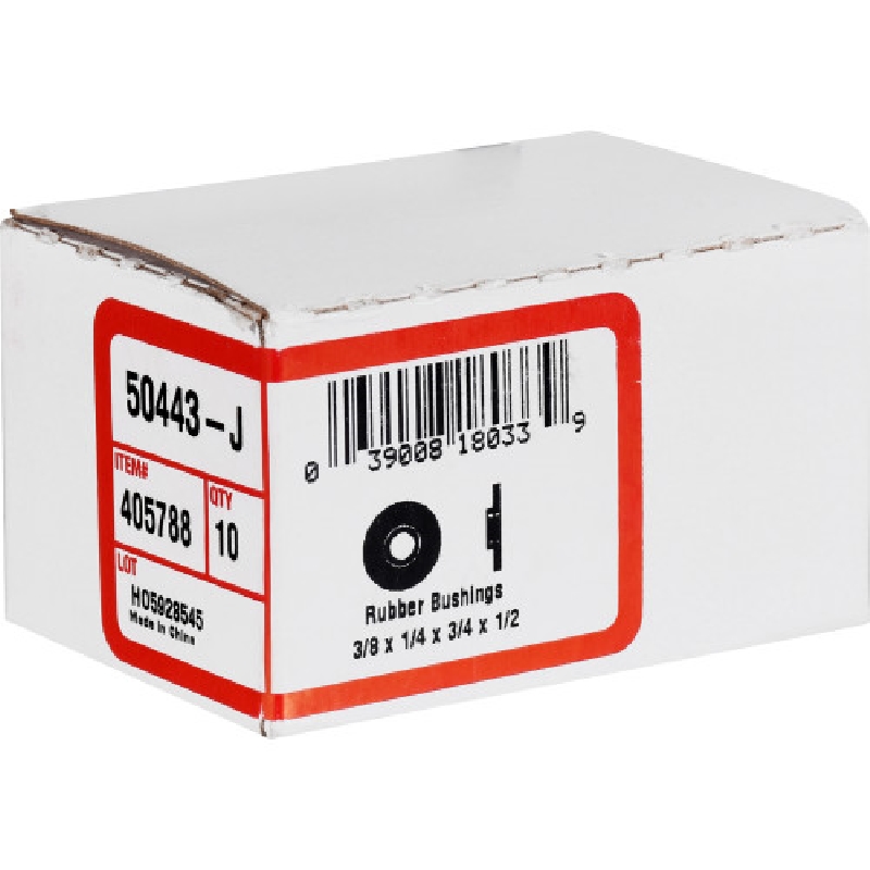 Rubber Bushing, 1/4 in Diameter 3/8 in Gauge, Hillman - 3