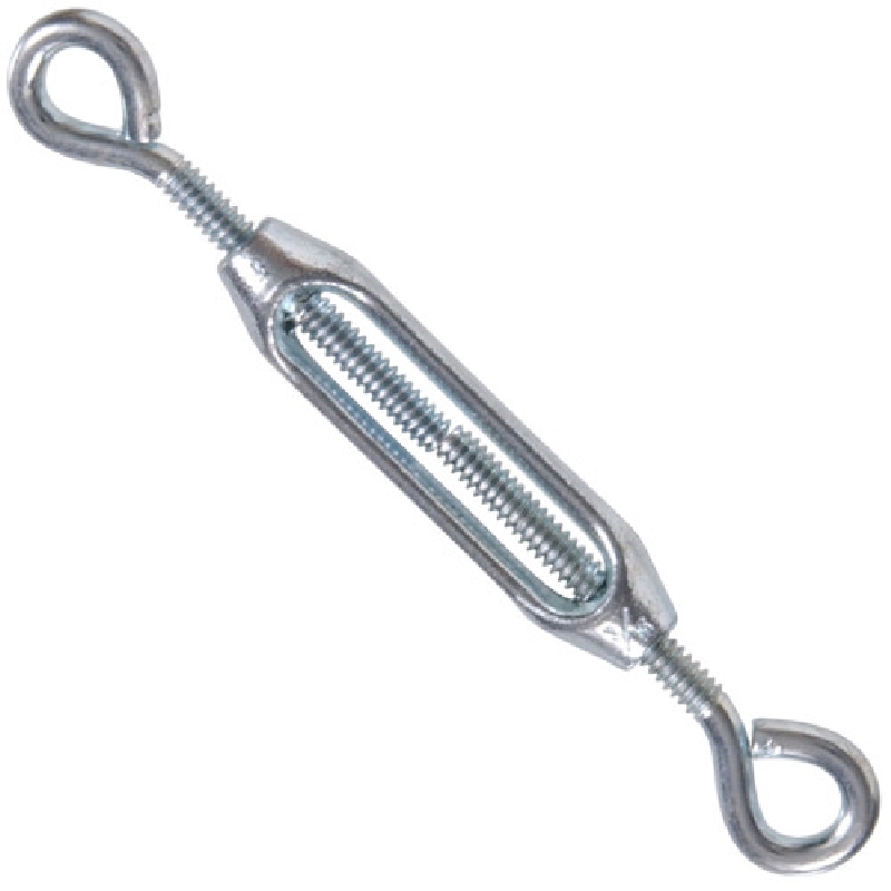 Hillman 321842 Turnbuckle, 45 lb Working Load, #10-24 Thread, Eye, Eye, Steel
