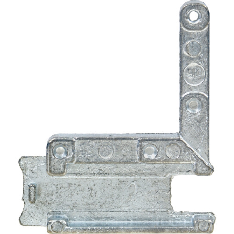 Right-Handed Corner Slide Bolt, Hillman, Cast-Metal #391 Housing #393 Corner Slide Bolt - 1