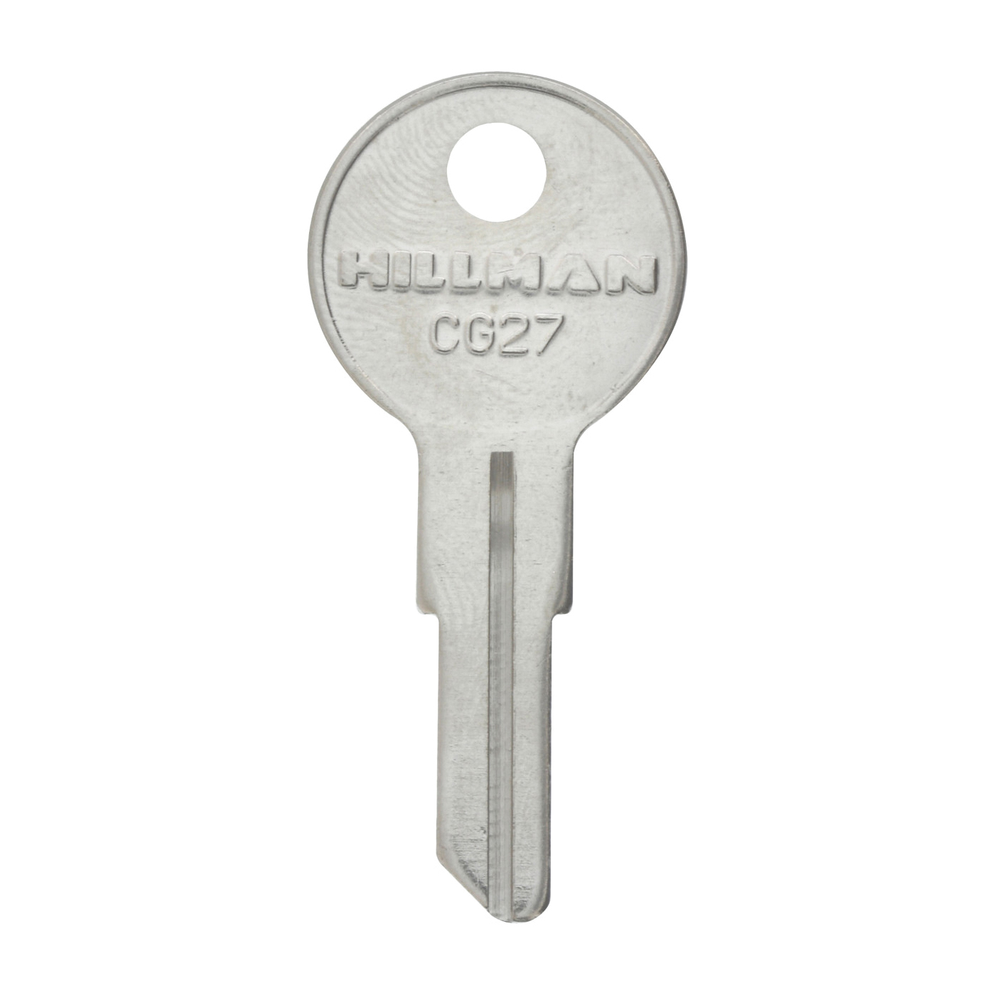 441970 Key Blank, Brass, Nickel-Plated, For: Chicago Locks