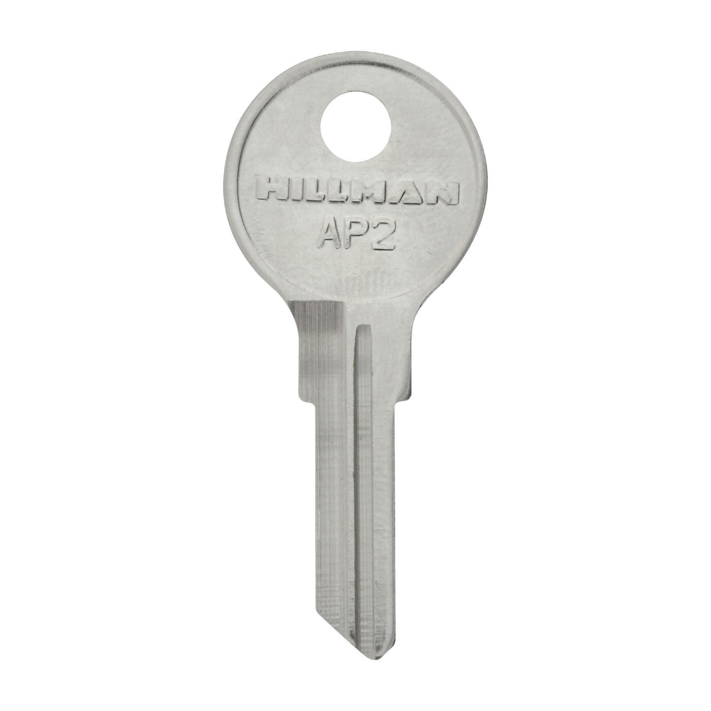 442010 Key Blank, Brass, Nickel-Plated, For: Chicago Locks